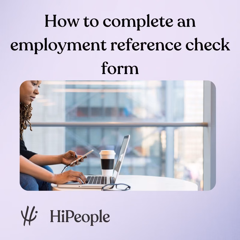 How to Complete an Employment Reference Check Form