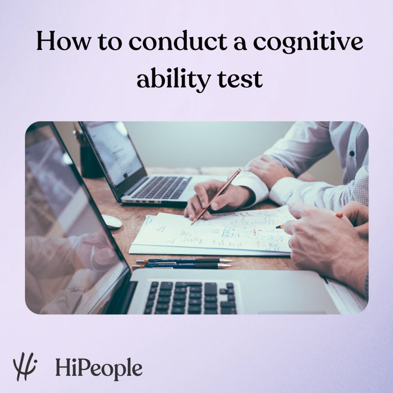 How to conduct a cognitive ability test