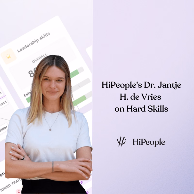HiPeople’s Dr. Jantje H. de Vries on Hard Skills